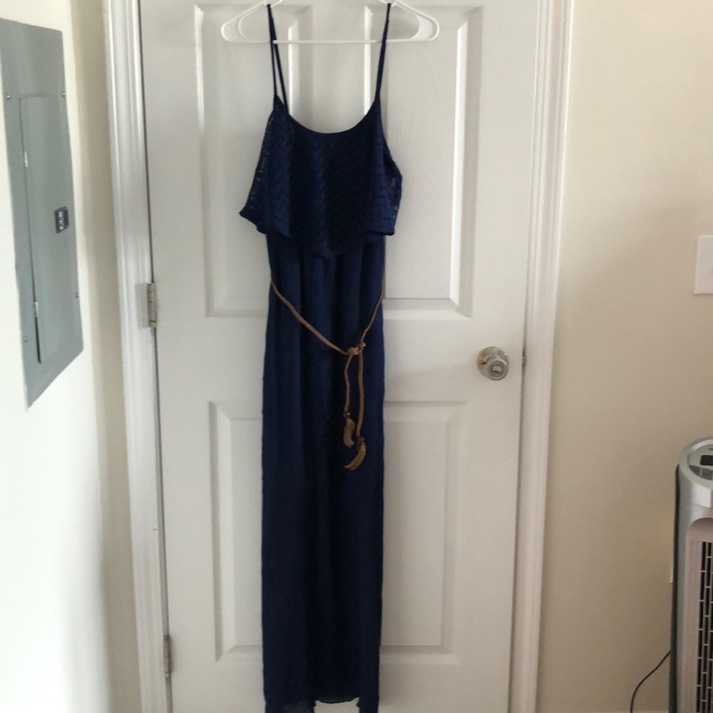 Navy blue maxi dress